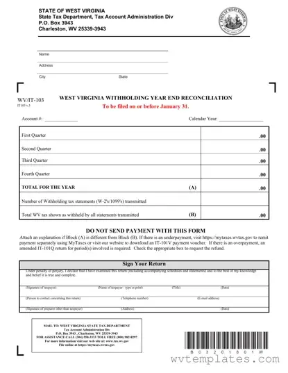 Free Wv 103 Form