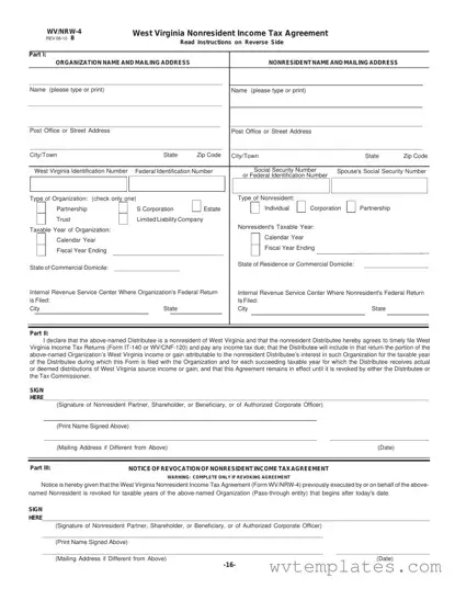 Free Wv Nrw 4 Form